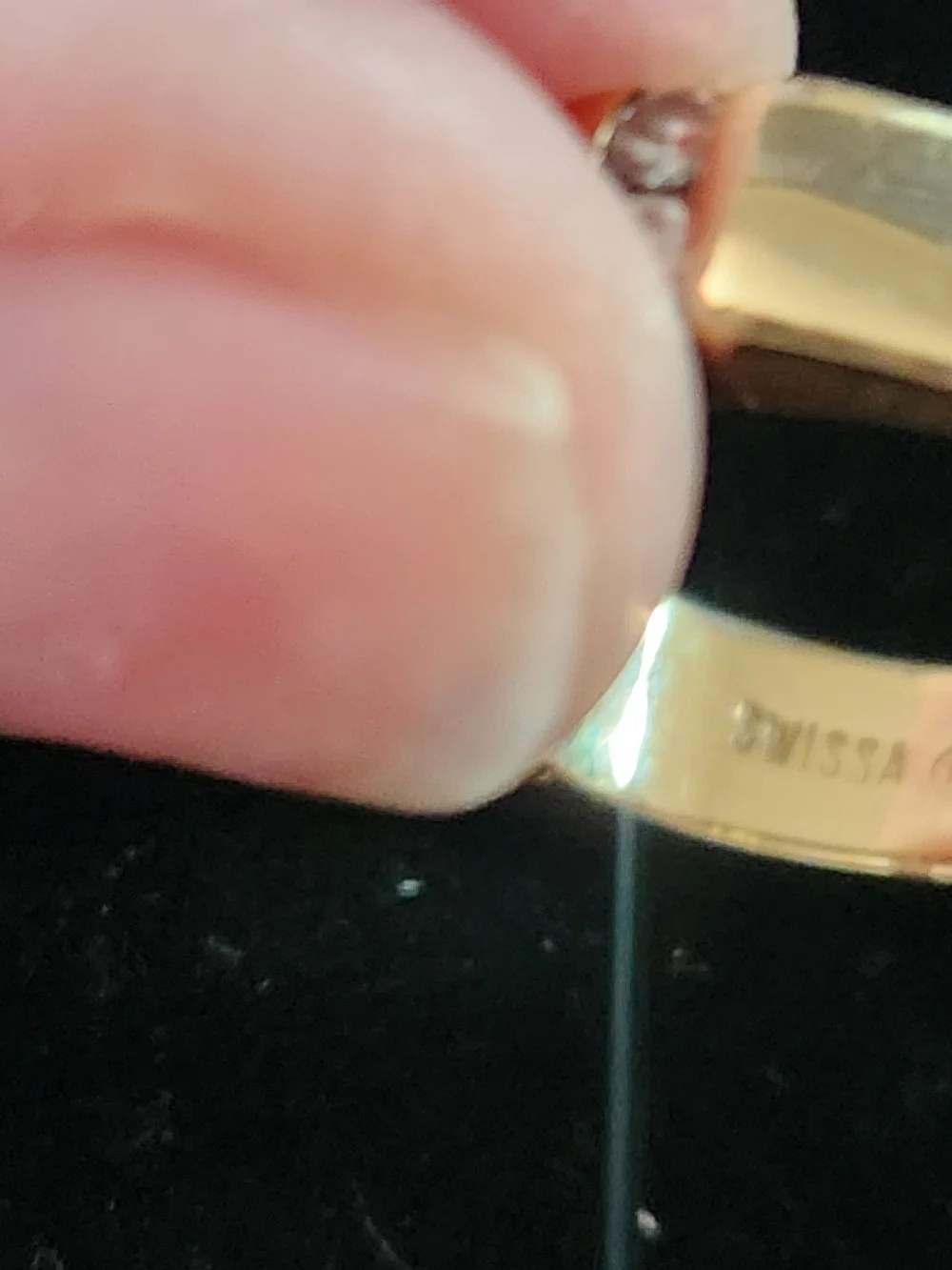 14k Yellow Gold Diamond  Baguette & Round Accent Ring - Channel Set
